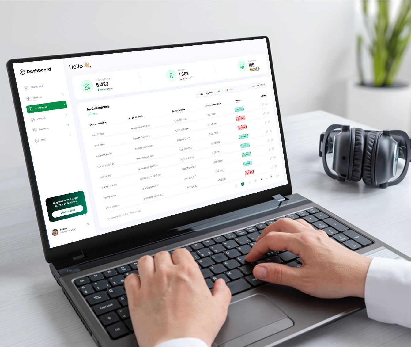 CRM Dashboard